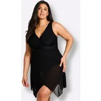 Sheego Badeanzug Badekleid Ärmellos