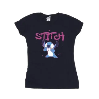 Disney - "Lilo And Stitch Graffiti" T-Shirt für Damen (Marineblau)