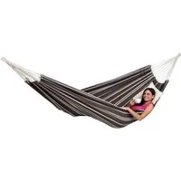 Amazonas Hängematte XL Hängematte Barbados - Klassische Hängematte für 2 Personen, Handgefertigt in Brasilien, recycelte Baumwolle