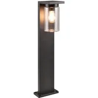 TRIO Leuchten Außen-Stehlampe ARDILA, Stehleuchte Outdoor Garten Terrasse, exkl 1xE27 max 40W, Tageslichtsensor, Leuchtmittel wechselbar, warmweiß - kaltweiß, Garten Stehlampe IP44 mit Dämmerungssensor, Pollerleuchte Höhe 65cm