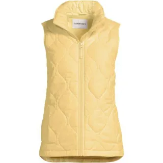 Isolierte Steppweste FeatherFree für Damen, Damen, size: regular, Gelb, Polyester, by Lands' End
