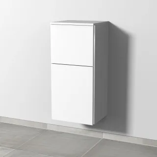 Sanipa 3way Mittelschrank mit 1 Tür und 1 Auszug, Weiß-Soft, BR12843 BR12843