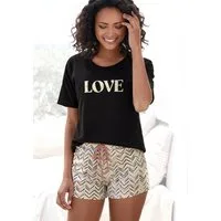 Vivance Dreams by Lascana Shorty (Set, 2 tlg) mit malerischem Fischgrat-Muster