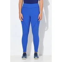 Ulla Popken Leggings Funktions-Leggings Rippjersey Zipptasche recycelt