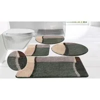 OTTO home Badematte Belio, Badvorleger, Badezimmer Teppich, Höhe 20 mm, rutschhemmend beschichtet, schnell trocknend, strapazierfähig, fußbodenheizungsgeeignet, Kunstfaser, rund, Badematte, Badteppich, Badematten auch als 2 tlg. Set erhältlich, bunt
