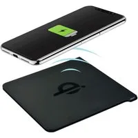 Cartrend Wireless Charger QI Ladegerät Schwarz Smartphone-Ladegerät (Kabellos Induktive Ladestation flache Ladeplatte mit Ladekabel)