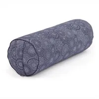 bodhi Yoga Bolster Yoga Bolster gemustert, 65 x Ø 23 cm Mandala, dunkelblau, Kapok