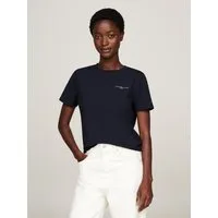 Tommy Hilfiger Rundhalsshirt 1985 REG MINI CORP LOGO C-NK SHORT SLEEVE mit Tommy Hilfiger Logoschriftzug und Bestickung