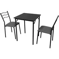 HTI-Living Küchentisch Tischgruppe Thora 3-teilig (Set, 3-St., 1 Tisch, 2 Stühle)