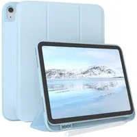 EAZY CASE Tablet-Hülle Penholder Smartcase für Apple iPad 2025 (11. Gen) 11 Zoll, Touchpen Stifthalterung Klappcase Anti-Kratz Tablet Tasche Hellblau