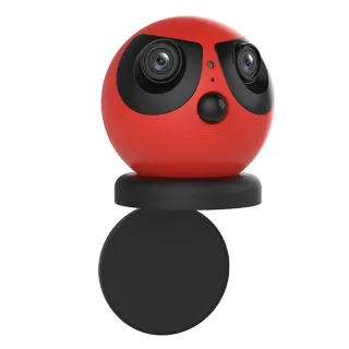 WIFI 4MP HD Cartoon Camera 180° Panoramic Dual Lens 3000mAh PIR Motion Detect Night Vision Two-Way Audio Smart Security