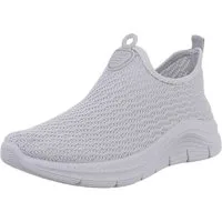 Ital-Design Damen Low-Top Freizeit Slipper (88851287) Keilabsatz/Wedge Sneakers Low in Hellgrau
