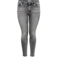 ONLY CARMAKOMA Skinny-fit-Jeans Skinny Stretch Jeans Curvy Plus Size Denim CARWILLY Übergröße für (1-tlg) Baumwolle unifarben elastisch Reißverschluss casual-Style