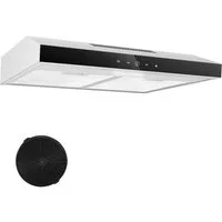 SNDOAS Kopffreihaube Dunstabzugshaube 60cm Unterbau für Umluft oder Abluft, 201 m³/h Dunstabzugshaube 60cm Unterbau für Umluft oder Abluft, 201 m³/h, mit Aktivkohlefilter CF-K, Edelstahlgehäuse, 3 Stufen, 2W LED-Licht