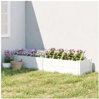 Outsunny Hochbeet mit DIY-Montage (Frühbeet, 1 St., Pflanzbeet), 197 x 54 x 33 cm für Garten Balkon, Blumen, Pflanzen, Gemüse