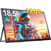 UPERFECT Tragbarer Monitor, Gaming Monitor, 100 % sRGB, LCD-Bildschirm Portabler Monitor (47 cm/18.5 ", 1920 x 1080 px, Full HD, 14 ms Reaktionszeit, 120 Hz, IPS)
