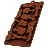 wisefood Backform Silikonform Gitarre - braun 21x10x1,5cm, (1-tlg)