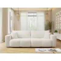 MIRJAN24 Schlafsofa Fetrinu, mit Schlaffunktion und Bettkasten, 248x92x82 cm, Wellenfeder, zwei Dekorative Kissen