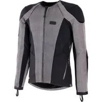 Knox Motorradbekleidung Motorradjacke Knox Urbane Pro MK3 Protektorenjacke Silber / Schwarz Herren motorradjacke herren