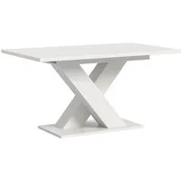 xonox.home Esstisch Esstisch Motion, ausziehbar, X-Fußgestell, weiß, 150(190)x90, Küchentisch, weiß