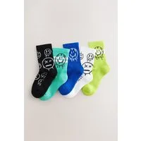 Next Kurzsocken Gerippte Socken im 5er-Pack mit Randstreifen (5-Paar)