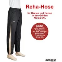 Dobsom Trainingshose Reha I OP Hose Damen I Herren I mit seitlichen Reißverschlüssen