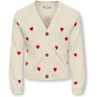 KIDS ONLY Strickjacke KOGDANA LIFE LS HEART VNECK CARDIGAN KNT (1-tlg)