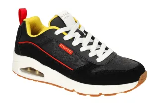 Skechers 183913 BKRD UNO VICTORY PACK Herren Sneaker Schwarz/ Rot Gelb