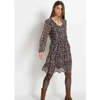 bonprix Minikleid für vielseitige Größen von 32/34 bis 48/50, mit Blumenmuster