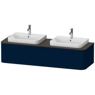 Duravit Happy D.2 Plus Konsolenwaschtischunterbau wandhängend Nachtblau Seidenmatt 1600x550x354 mm - HP4946B98980010