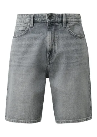 Q/S designed by - Loose Fit: Denim Short grau - Gr. - 28