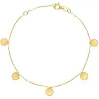 Unique Goldarmband Unique Damenarmband aus 375er Gold mit runden Plättchen