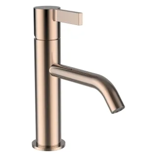 LAUFEN Waschtischarmatur Kartell LAUFEN Festauslauf Ausladung 135 mm ohne Ablaufventil PVD Roségold H3113310821201