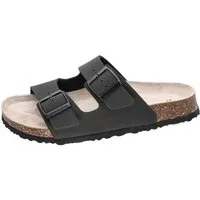 Fischer-Markenschuh Bruno Pantolette aus Vegano (Lederimitat), Fleecefutter, mit gepolstertem Lederfußbett