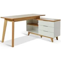 Jahnke Eckschreibtisch LIBRE D 240 E (1-St), wechselseitig montierbar, Breite ca. 140 cm