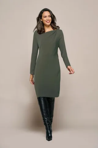 Novelle Kleid Olivgrün