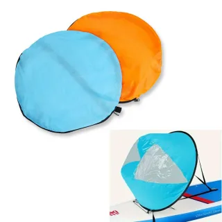 KOETSU Kayak Boat Wind Paddle Sailing Kit, Popup Board Sail Rowing Downwind Boat Windpaddle With Clear Window, Kayak Acc