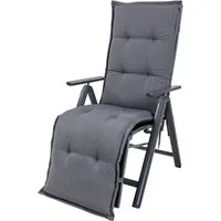 KETTtex Sesselauflage Relaxliege Milano 50089-51 grau meliert 168x48x6 cm KETTtex