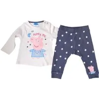 Peppa Pig Body & Leggings PEPPA WUTZ Baby Mädchen Body + Hose Set Rosa 9 12 18 24 Monate Gr.74 80 86 92 cm