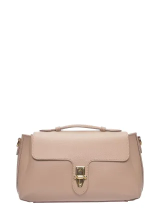 Roberta M Beige Rindsledertasche