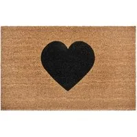 HANSE Home Fußmatte Mix Mats Kokos Heart, Türmatte, rechteckig, Höhe: 15 mm, Kokos, Schmutzfangmatte, Outdoor, Rutschfest, Innen, Kokosmatte, Flur