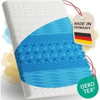 KNERST, Topper Matratzentopper - MADE IN GERMANY - 5cm - Kaltschaum, orthopädisch, 5 cm hoch, Kaltschaum (Polyurethan), 5 cm hoch, Kaltschaum für harte/mittelharte Matratze, Boxspringbett