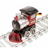 Kremers Schatzkiste Spardose Spardose Eisenbahn Lokomotive Lustiges Sparschwein 13 x12 cm Zug, Handbemalt