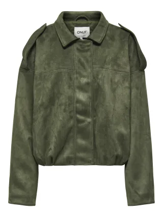 ONLY - ONLAMBER FAUX SUEDE JACKET OTW Grape Leaf - Gr. - XL