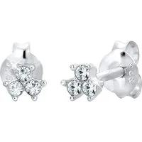 Elli Paar Ohrstecker Schmuck Geschenk Silber 925 Ohrringe, mit Glasstein