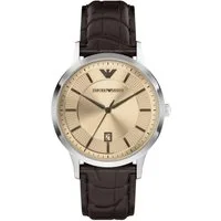 Emporio Armani Quarzuhr AR11783, Armbanduhr, Herrenuhr, Lederarmband, analog, Tag