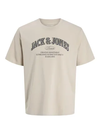 JACK&JONES - JJEDENVER LOGO TEE SS O-NECK SN JNR Moonbeam - Gr. - 152