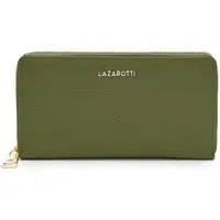 Lazarotti Geldbörse Zip Around Wallet With 16 Card Slots, aus echtem Leder