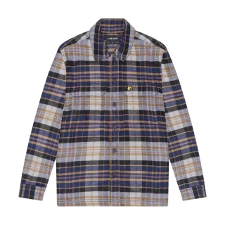 Lyle & Scott - Hemdjacke für Herren, Flanell, Langärmlig (Marine)