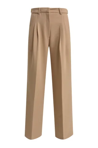 Smith&Soul - woven wide leg pants cappuccino - Gr. - M